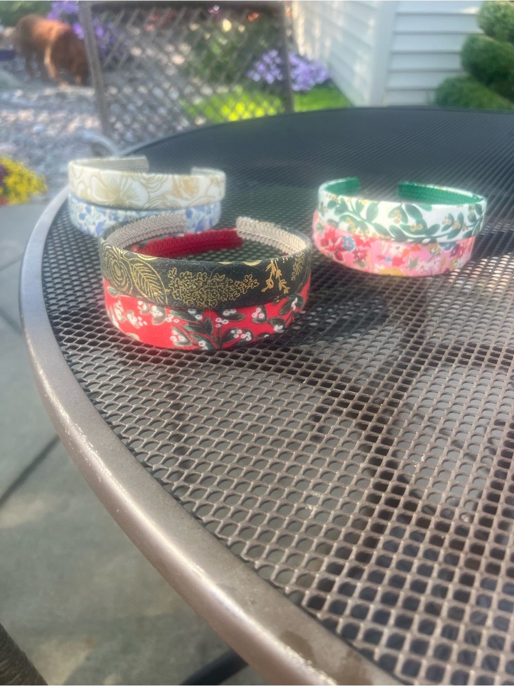 Set of 6 Floral Fabric Headbands - Mixed Colors